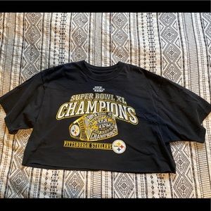Pittsburg Steelers Super Bowl Champs Cropped Tee